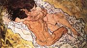 Egon Schiele the embrace Germany oil painting artist